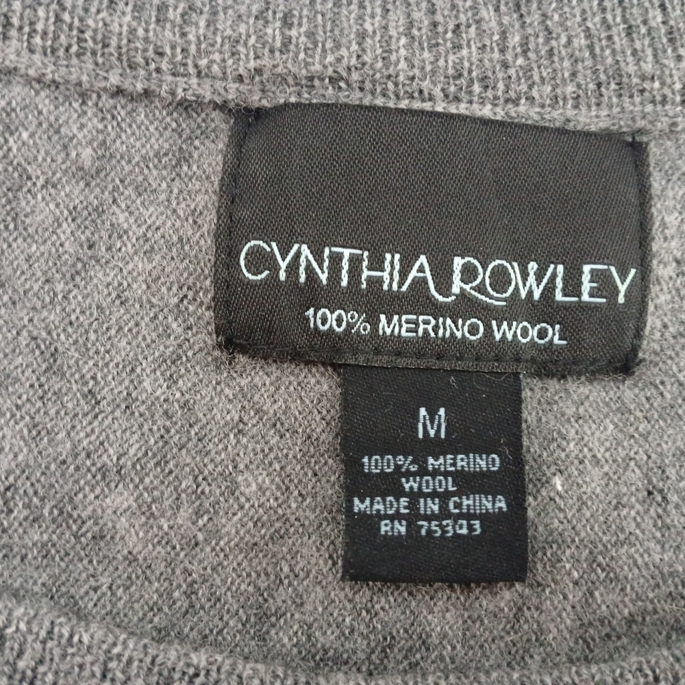 Cynthia Rowley 100% Merino Wool Scoop Neck Dolman Sleeve  Sweater. Ladies Size M - Picture 5 of 7